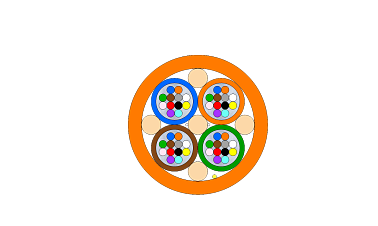 Outdoor Multitube Micro Cable PA 48F (RD)