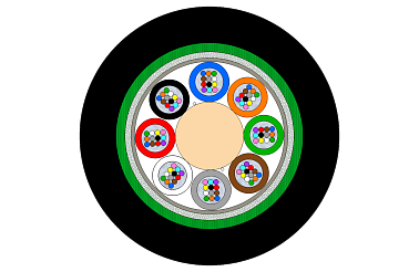 Universal CST Armoured Multitube Cable 96F (SC)