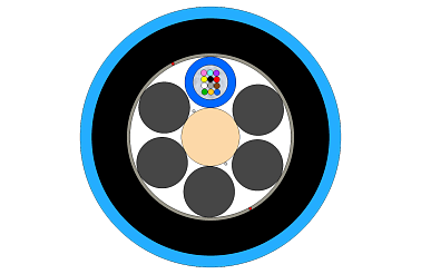 Outdoor Non-Metallic Armoured Multitube Cable 12F (RA)