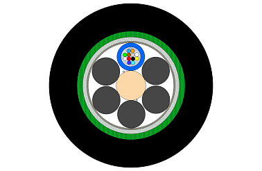 Outdoor CST Armoured Multitube Cable 12F (NC)