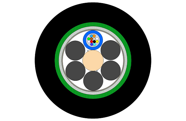 Outdoor CST Armoured Multitube Cable 12F (NC)