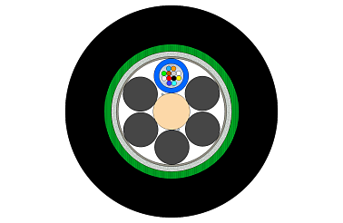 Indoor/Outdoor CST Armoured Multitube Cable 12F (NC)
