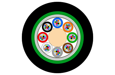 Indoor/Outdoor CST Armoured Multitube Cable 96F (NC)